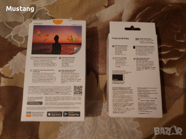 Джобен фотопринтер POLAROID HI-PRINT GEN 2 2X3 (+ хартия), снимка 2 - Принтери, копири, скенери - 54198072