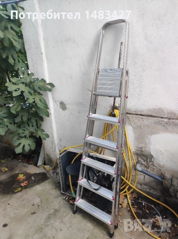 Алуминиева стълба с 5 стъпала Нова, снимка 4 - Други стоки за дома - 52823762