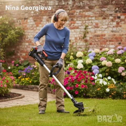 Акумулаторен храсторез с мощно рязане до 10 см Conentool Lithium Cordless Brush Cutter, снимка 3 - Градинска техника - 54168197