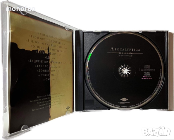 Apocalyptica - Inquisition symphony, снимка 3 - CD дискове - 45031641