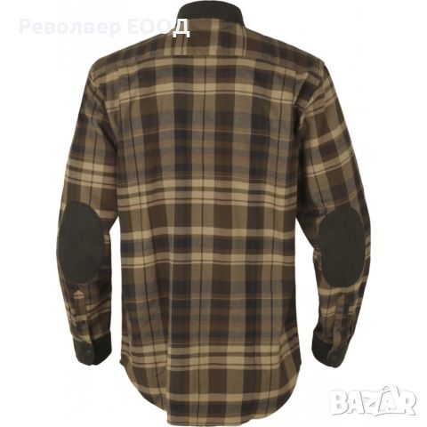 Мъжка риза Harkila - Pajala, в цвят Beige/brown check, снимка 2 - Екипировка - 45337744