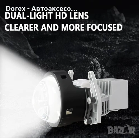 Bi-LED комплект лазерни лупи 3" за вграждане във фарове фарове - 90W, 120W или 156W, снимка 4 - Аксесоари и консумативи - 54196039