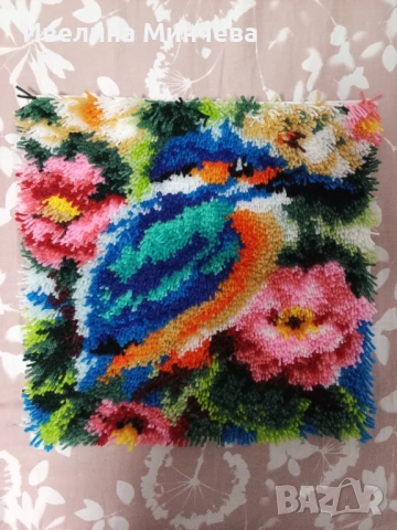 Ръчно изплетена калъфка за декоративна възглавница 