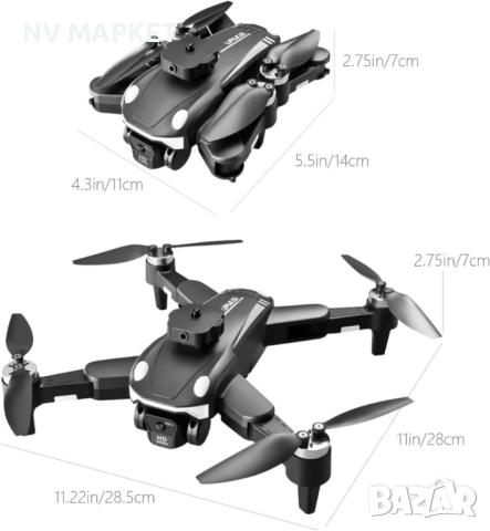 4K Безчетков дрон F200, снимка 7 - Дронове и аксесоари - 53837984