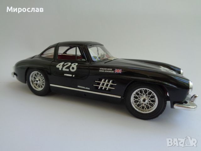 1:18 BBURAGO MERCEDES BENZ 300 SL ИГРАЧКА КОЛИЧКА МОДЕЛ, снимка 3 - Колекции - 46227043