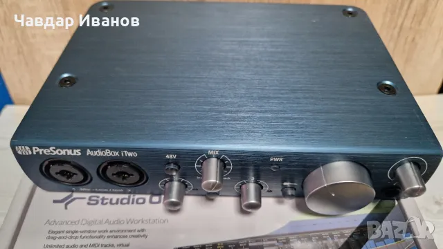 PreSonus AudioBox itwo Studio - USB  Audio Interface Condenser Mic and Headphone, снимка 5 - Ресийвъри, усилватели, смесителни пултове - 48814636