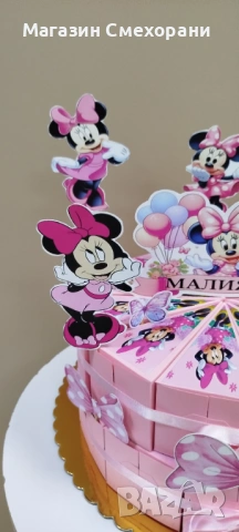 Картонена торта Мини маус, снимка 3 - Други - 53330410