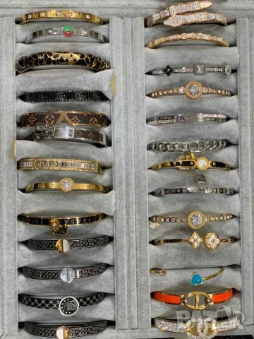 гривна от висококачествена медицинска стомана hermes louis vuitton cartier , снимка 2 - Гривни - 51005983