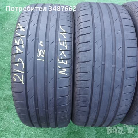 215 45 17 NEXEN 4броя летни дот 2019г , снимка 2 - Гуми и джанти - 46204966