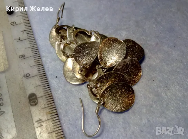 ОРИГИНАЛЕН ЕФИРЕН АРТ ДИЗАЙН СРЕБЪРНИ ОБЕЦИ СРЕБРО 925 ФИНА РЪЧНА РАБОТА 48783, снимка 12 - Обеци - 50354709