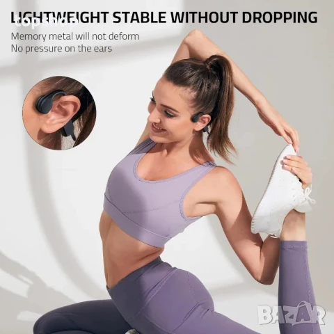 НОВИ Tulbeys водоустойчиви слушалки с костна проводимост, IPX8,  Bluetooth, 32GB Вградена памет, MP3, снимка 7 - Bluetooth слушалки - 50494928