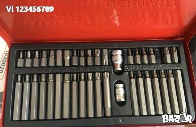 Накрайници торкс /еврейска звезда / К-т 41 ч торсове KRAFT 