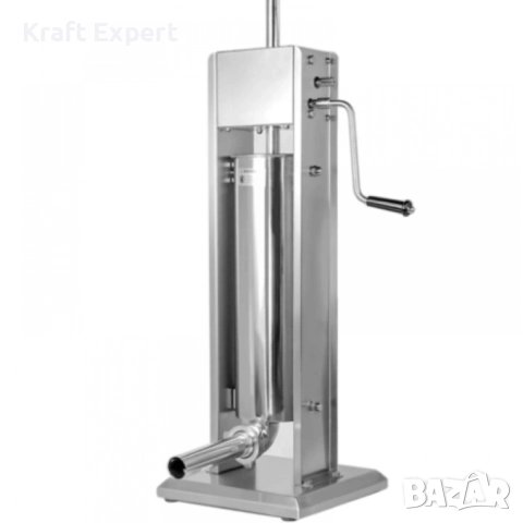 Пълначка за месо 7 литра от неръждаема стомана | Професионална вертикална машина за колбаси, снимка 5 - Други инструменти - 52303790