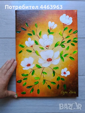 Настроение - 1 ( в жълто). Авторска картина, снимка 2 - Картини - 50918254