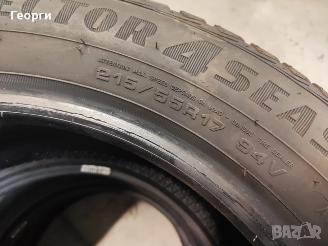 4бр.всесезонни гуми 215/55/17 Goodyear, снимка 11 - Гуми и джанти - 52414876
