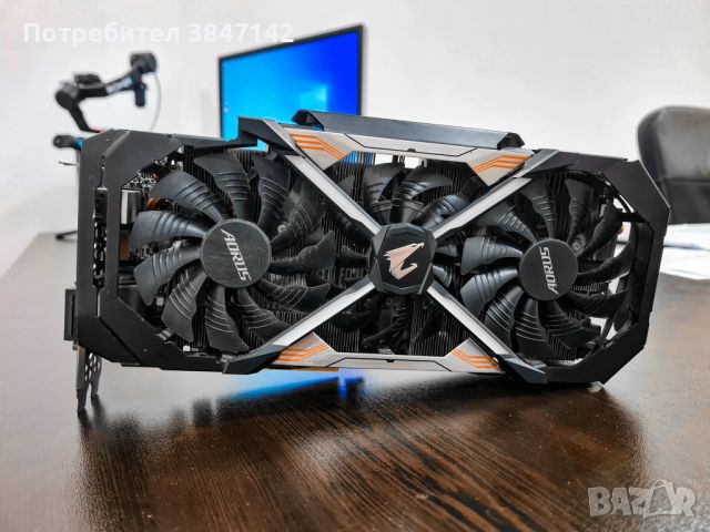 Геймърска видеокарта AORUS GeForce GTX 1080 Ti 11G GDDR5X, снимка 1 - Видеокарти - 46052119