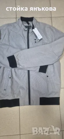 Страхотно мъжко яке, изчистено в сиво, снимка 1