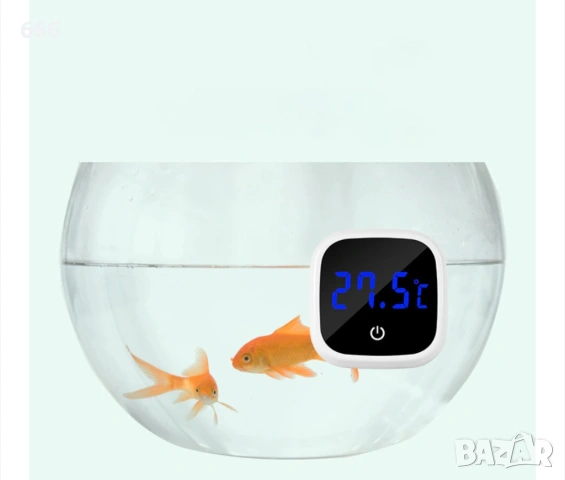 Термометър за аквариум LLWL, черен/бял, 43x43 мм, снимка 2 - Друга електроника - 54019434