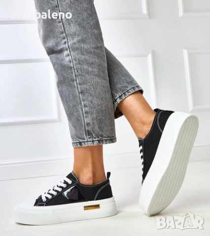 Дамски маратонки на платформа Nihal, 2цвята , снимка 4 - Маратонки - 53067343