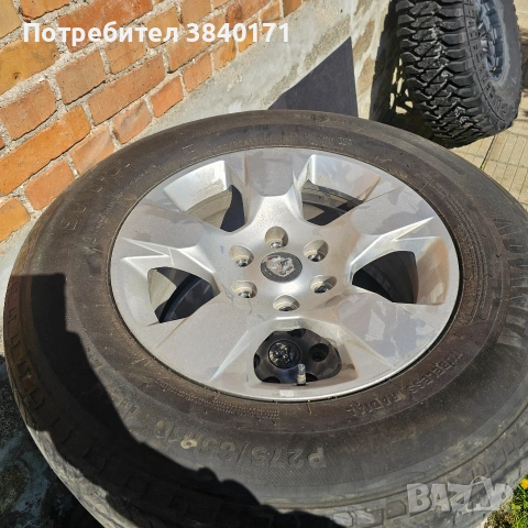 Продавам джанти с гуми 275/65 R18 с междоболтово 6x139.7, снимка 6 - Гуми и джанти - 54145800