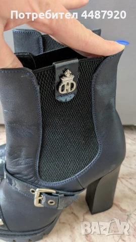 Елегантни дамски боти с висок ток Daris, снимка 7 - Дамски боти - 50587333