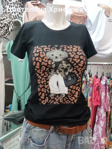 Дамска тениска Мече, снимка 1