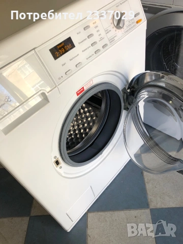 Пералня:МиелеW5905-7кг-1год гаранция,класА+++\дисплей,нов модел,като нова, снимка 4 - Перални - 54109275