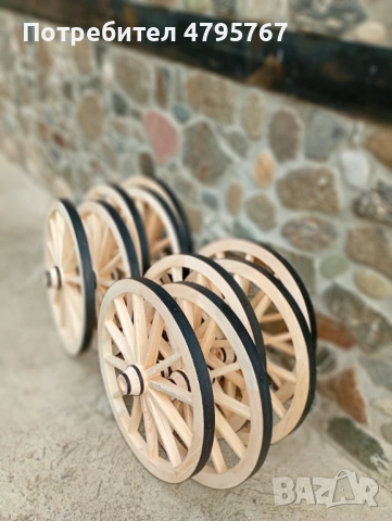 Продавам декоративни колела за каруца