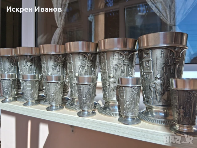 Инкрустирани чаши - Идеалния подарък, снимка 2 - Нумизматика и бонистика - 51348724