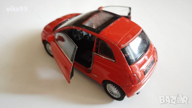  Fiat 500 2007 Welly Мащаб 1:34-39, снимка 3 - Колекции - 46287322