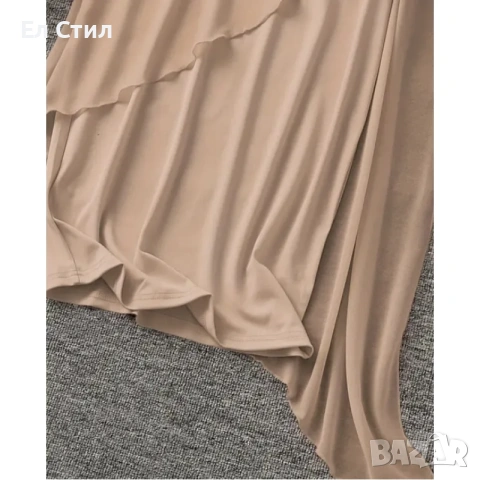 💕Официална рокля с шифон и основа от трикотажна материя, снимка 4 - Рокли - 53945087