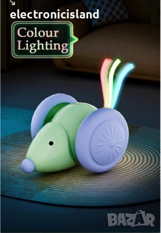 [2026 Обновено] Умнa интерактивнa играчки за котки, Wicked Mouse Plus Автоматична играчка за любимец, снимка 3 - За котки - 53687215