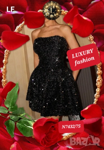 Дамски рокли с пайети, снимка 2 - Рокли - 52537187