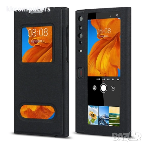 Huawei Mate Xs View Window Кожен Калъф и Протектор, снимка 5 - Калъфи, кейсове - 52847022