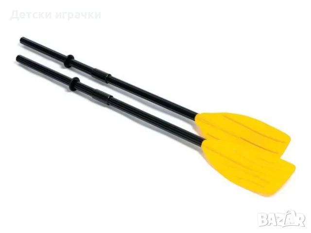 Гребла за лодка Intex, 122 см, PVC, жълто и черно, 3 части, снимка 1
