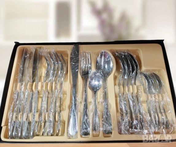 Комплект прибори за хранене в португалски стил 24 части, неръждаема стомана, снимка 3 - Прибори за хранене, готвене и сервиране - 52585977