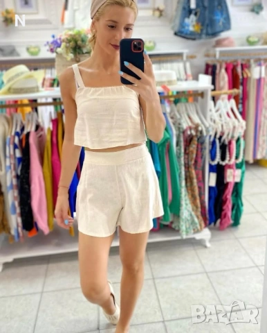 Ленен комплект от Barbizz womenshop, снимка 2 - Комплекти - 53103701