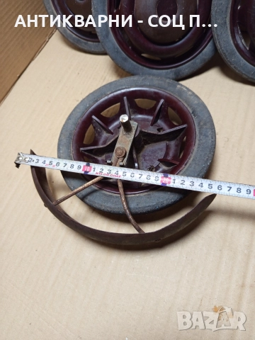 Комплект Соц Стари Джанти Колела За Ретро Децки Колички. , снимка 11 - Антикварни и старинни предмети - 52618871