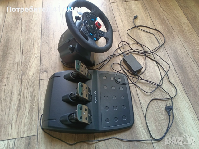 Волан с педали Logitech - G29, черен, PC/PS4/PS5 - Като нов, снимка 3 - Други игри и конзоли - 53715730