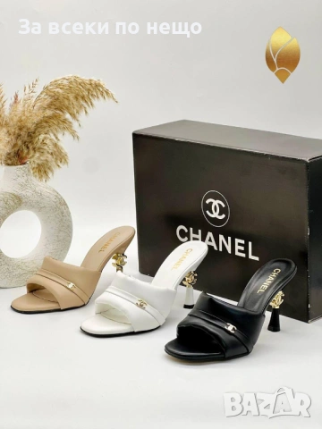 Chanel Дамски Чехли На Ток Шанел - Различни Цветове Код SK1264