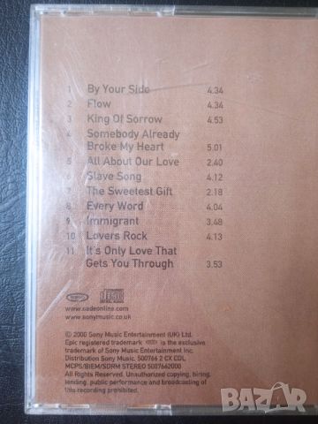 Sade -  Lovers Rock - матричен диск музика Шаде, снимка 2 - CD дискове - 45732059