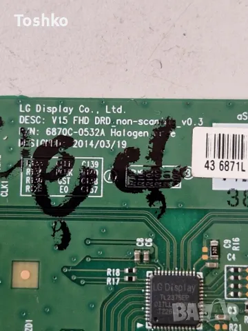 PHILIPS 43PFS5503/12 MAIN BOARD 715G9287-C01-001-004Y TCON BOARD 6870C-0532A PANEL TPT430H3-DUYSHA.G, снимка 6 - Части и Платки - 47121670