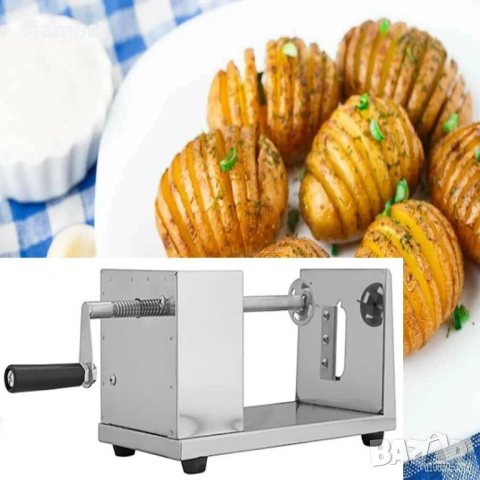 Уред за рязане на спираловидни картофи, снимка 3 - Прибори за хранене, готвене и сервиране - 53500578