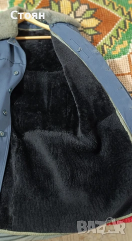 Шуба с подплата от истинска кожа агнешка., снимка 2 - Палта - 45173932