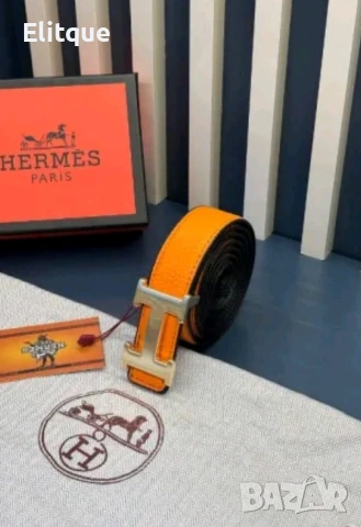 колани от естествена кожа в кутия hermes 3cm, снимка 8 - Колани - 53216783