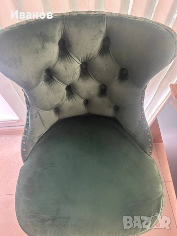 Бар стол H-117 тъмно зелен, снимка 4 - Столове - 53492661