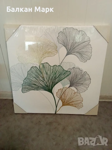 Абстрактна картина 60x60 см върху дървена рамка