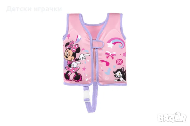 Детска жилетка Bestway Minnie Mouse, 50+UPF, трикотаж, розова, за деца 1-3 г, снимка 1