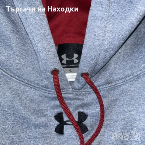 $100 Мъжки суичър Under Armour – размер XL grey сив UA performance , снимка 6 - Суичъри - 52114014