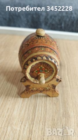 буре дървено сувенир , снимка 2 - Антикварни и старинни предмети - 45583258